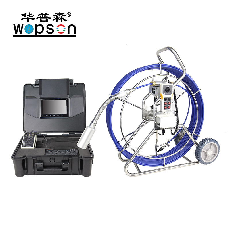 WOPSON A4 cámara de inspección de tuberías de drenaje en la encuesta cctv con la aleación de aluminio lleva la caja